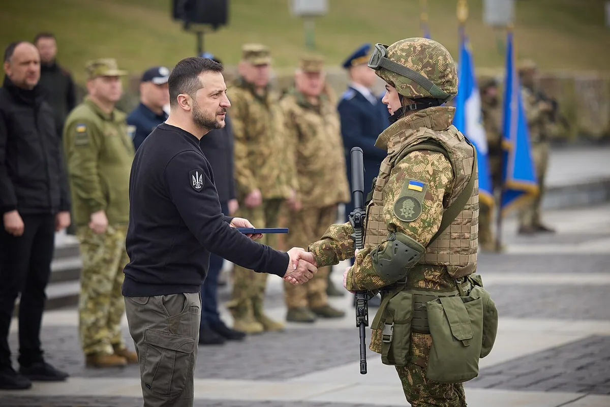President Volodymyr Zelenskyy took part in the festivities marking the 9th anniversary of the National Guard of Ukraine.